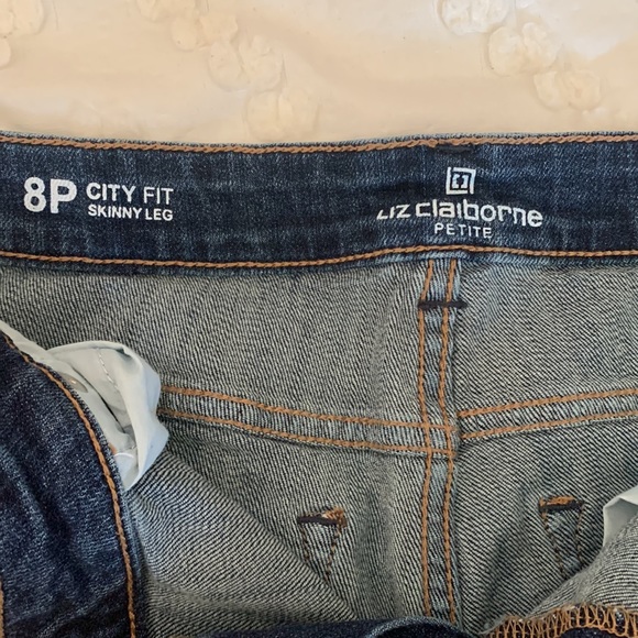 womens dark wash skinny jeans - Picture 4 of 4